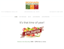 Tablet Screenshot of brookhavenfarmersmarket.com